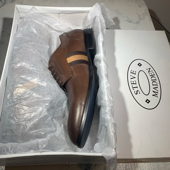 New Steve Madden Leather Men's Derby Shoes Size 11 - Picture 3 of 8